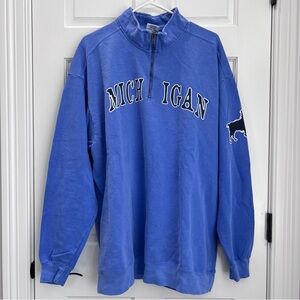 Michigan The Stray Dog 1/4 Zip Sweatshirt Jacket Size 2XL